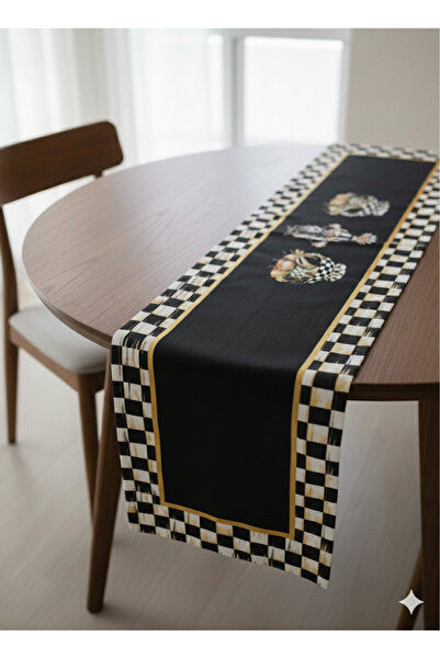 Mavi Masal Eskitme Desenli Runner