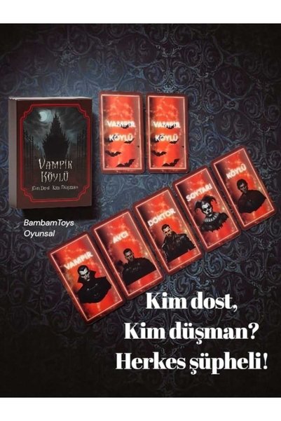Oyunsal Vampir Köylü Rol Yapma ve Cesaret Oyunu - Eğlenceye Hazır Mısın? Vamp...