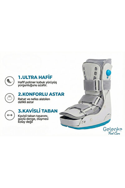 Gelenke Havalı Yürüme Botu (kısa) – Ayak Bileği ve Ayak Destek Ortopedik Medi...