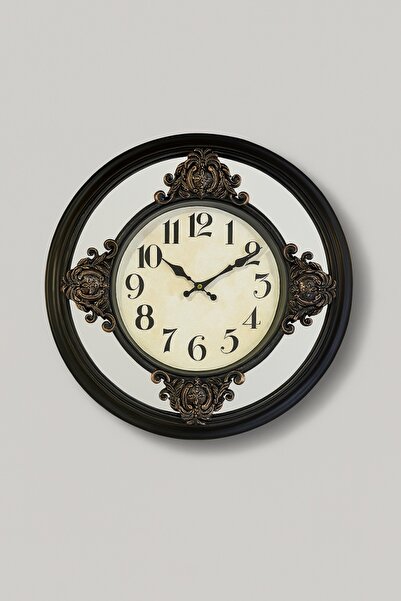 OEM Ceas perete cu oglinda Noir Rococo Tempo 50cm