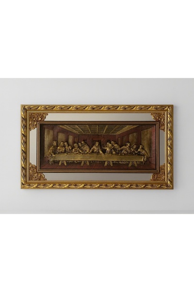 OEM Tablou Cina cea de Taina Sancta Cena Gold