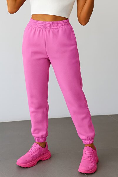 bb butik basic Fleece Inside Puff Three Thread Sweatpants G6980