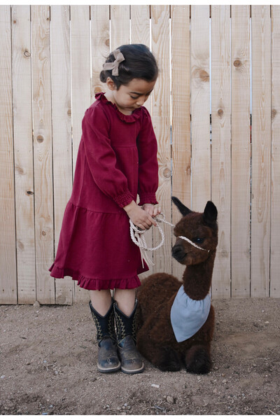 Lovedbaby Rochita bebe cu maneca lunga, 100% bumbac certificat GOTS, Sugarplu...