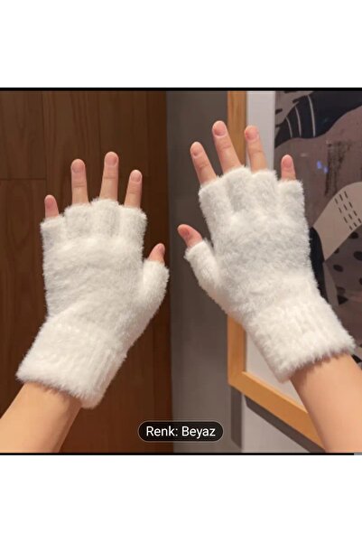 ORGANICYOU Yiwu 1 Pair Warmthplus Furry Gloves - Winter for Typing, Cycling, and Outdoor Activities