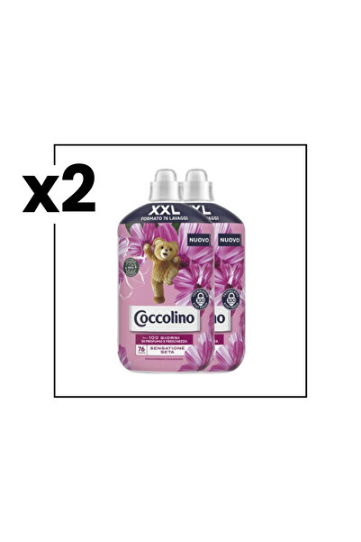 Coccolino Pachet Balsam Sensatione Seta 1750ML 76 spalari x2