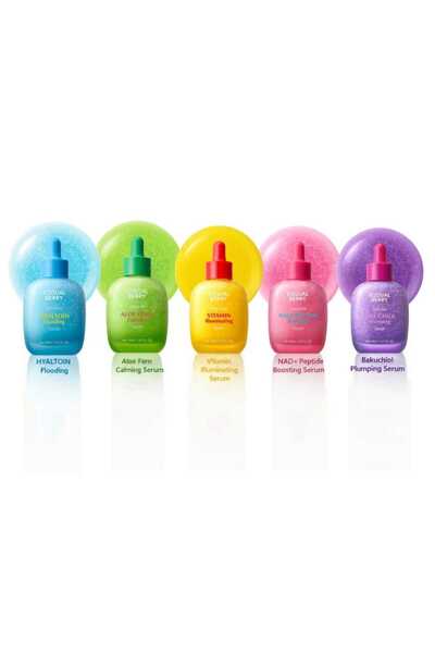 EQQUALBERRYS مجموعة 5 سيرومات ايكوالبيري – تفتيح، ترطيب، تهدئة، شد وتجديد