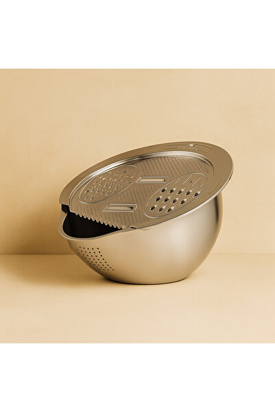 Evanev Vadi Metal Rende Kapaklı Şüzgeç Seti Gümüş KOD:8832