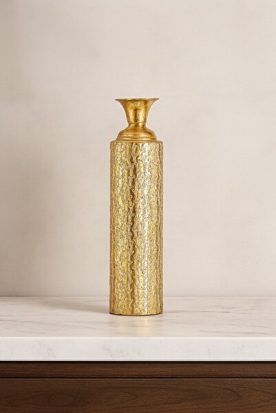 OEM Vază decorativă metal Aur Striat