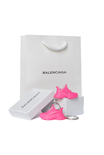 Balenciaga Triple S Pink Keychain Set, Box and Bag