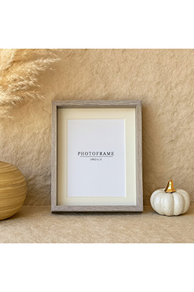 Evanev Tutku Çift Camlı Çerçeve 15x20 cm Gri-Beyaz KOD:3181