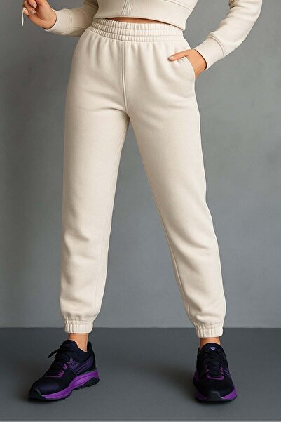 bb butik basic Fleece Inside Puff Three Thread Sweatpants G6980