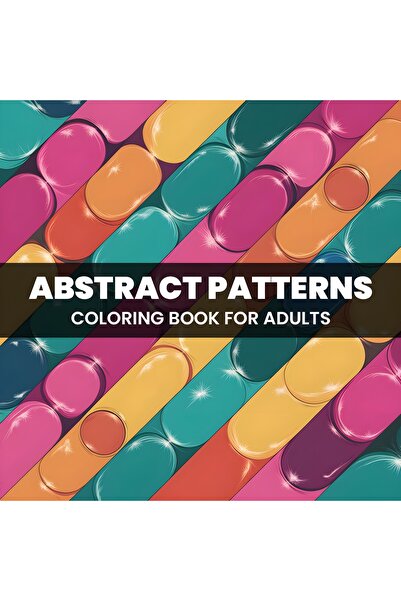 M&H Coloring Abstract Patterns - 21x21 cm Boyama Kitabı, Çocuk ve Yetişkinler...