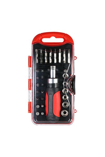 mucit home 30 Adet Cırcır Tornavida Seti Soket Tornavida Ucu Seti Oluklu Elektrik Işleri Tamir Araç