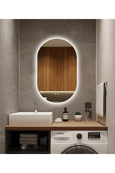 OEM Καθρέφτης LED Eclipt με σύστημα αποθάμπωσης 80x50cm