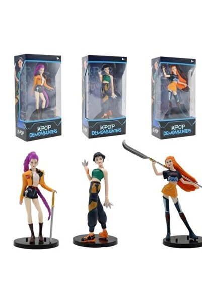 victiny Set 3 figurine de colecție din PVC Kpop Demon Hunters Zoey Mira Rumi