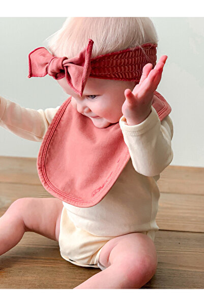 Lovedbaby Bavetica bebe din 100% bumbac certificat GOTS, Sienna, One size