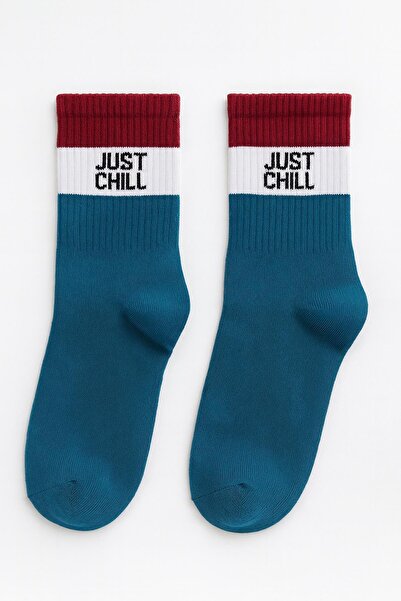 uğurlu dükkan Just Chill Patterned Socks 36-44