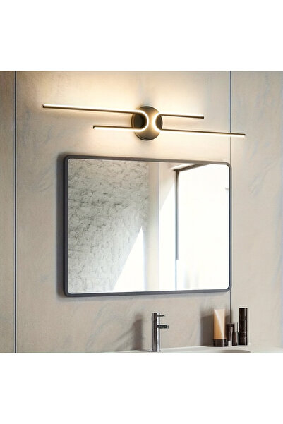 Elektroyou Mossa Modern Siyah Dekoratif Günışığı Ledli Aplik