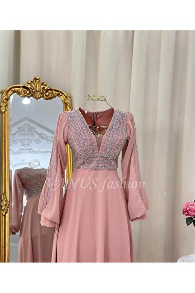 vanus fashion فستان سهرة طويل 4513