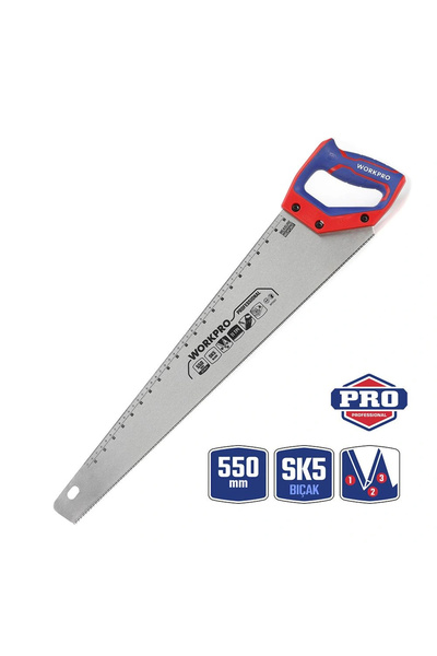 Workpro WP215012 550mm SK5 11 TPI Ağır Hizmet Tipi El Testeresi