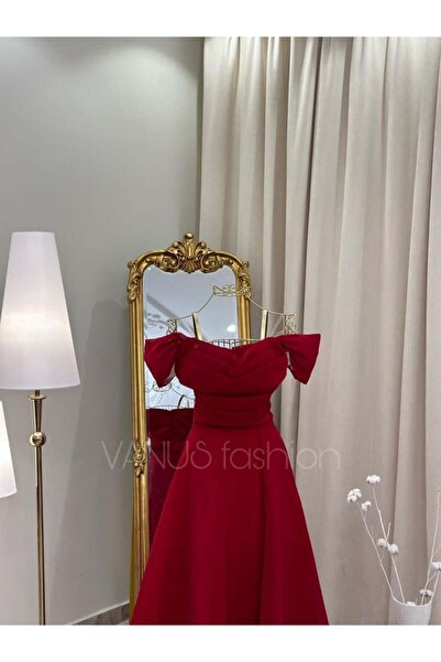vanus fashion فستان سهرة طويل ( 2 لونين ) 4080