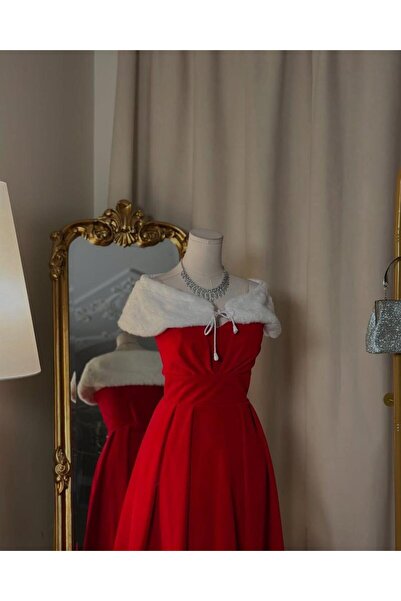 vanus fashion فستان سهرة ميدي 5406 (3 الوان)
