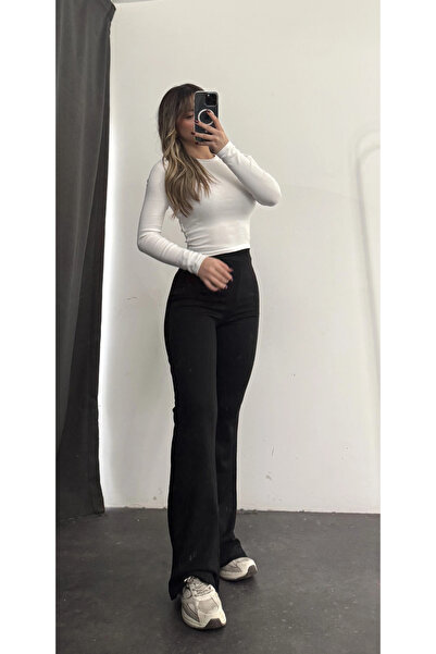 nona butik Παντελόνι Mimie Spanish Leggings - Μαύρο