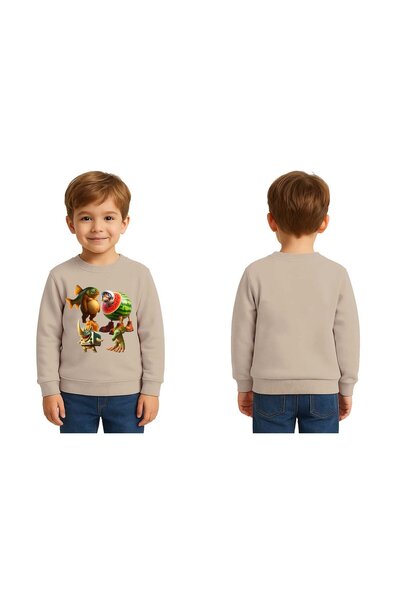 SEDİRLİ Unisex Braınrot cu imprimeu Copii Swae tricou 3 fire cu borduri