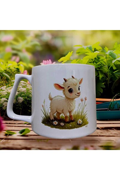 GameFruy Cute Goat Double Sided Printed Mug - Ceramic Tea, Coffee Gift Cup