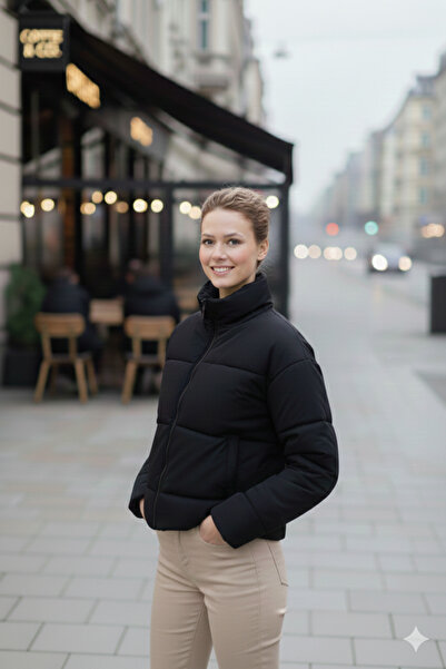 mooishan معطف نسائي قصير منفوخ للشتاء من نوفيلا كيانا -3