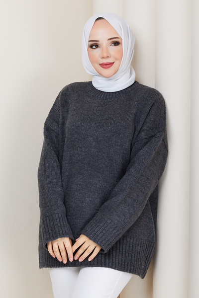 Pamuk Butik Γυναικείο πλεκτό πουλόβερ με λαιμόκοψη Crew