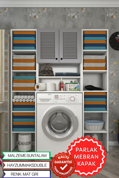 Kenzlife membran çamaşır makinesi dolabı hayzummaksduble gribyz panjur 180*66...