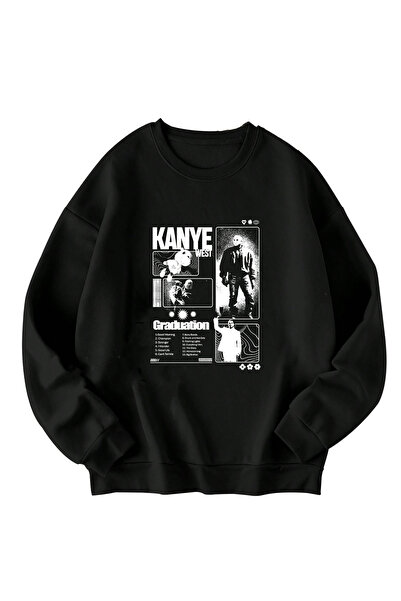 SVART WEAR Φούτερ Unisex Kanye West Graduation με τύπωμα oversized