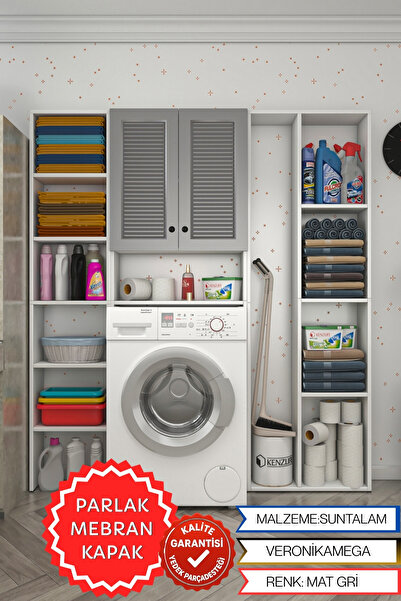 Kenzlife membran çamaşır makinesi dolabı veronikamega gribyz panjur 180*156*2...