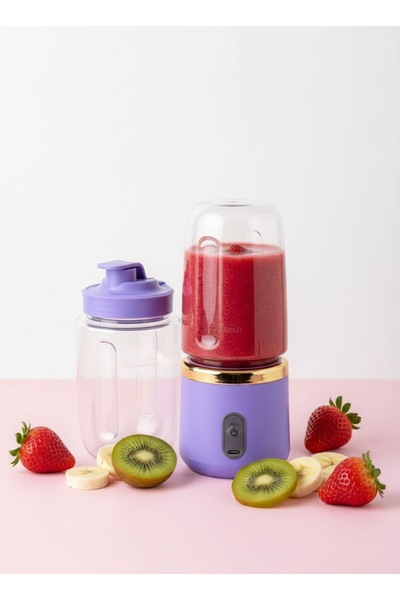OEM Premium Portable Blender for Smoothies and Shakes – Fresh Juice, USB Charging, 380ml, Purple