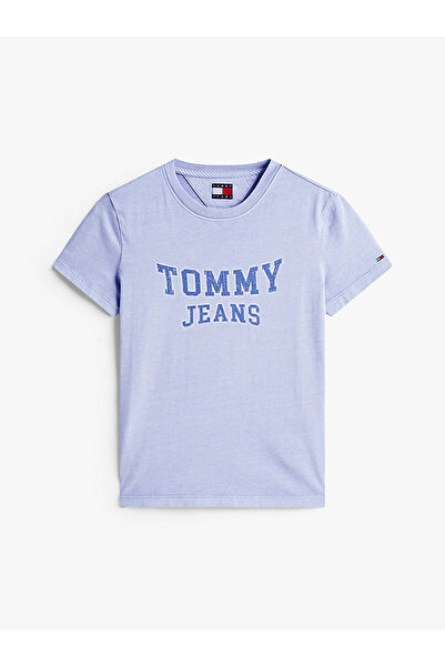 Tommy Hilfiger Kadın Açık Mavi Tişört