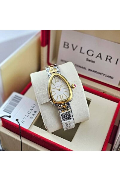 BULGARI ساعة نسائية صغيرة أنيقة من الفولاذ المقاوم للصدأ