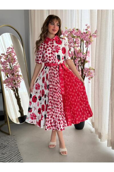 The give me فستان ميدي مشجر بيليسيه