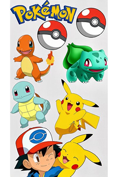 Limitless Design ملصق بوكيمون، ملصق بيكاتشو، مقاس 22×30 سم