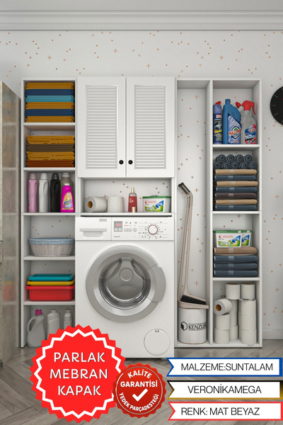 Kenzlife membran çamaşır makinesi dolabı veronikamega byzbyz panjur 180*156*2...
