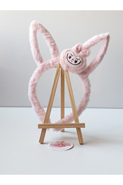 Sweet twins accessories Coroană pentru fetiță din pluș cu urechi de iepure La...