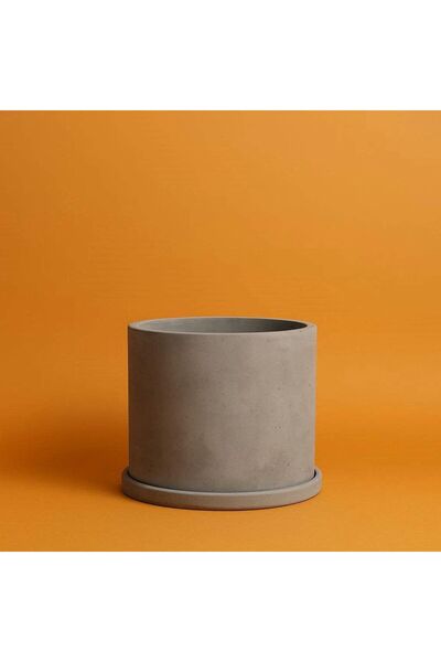 Shop Concrete Hafif Beton Dairesel Saksı 30x30cm