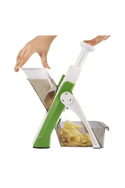 OEM Feliator multifuncțional de legume, răzătoare de bucătărie, tăietor de cartofi, presă manuală, alb