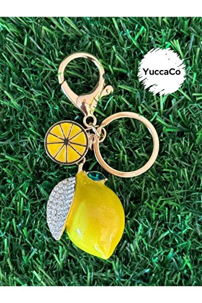 YuccaCo Accessorize Your Life Limon Çanta Charmı/Limonlu Çanta Aksesuar/Çanta...