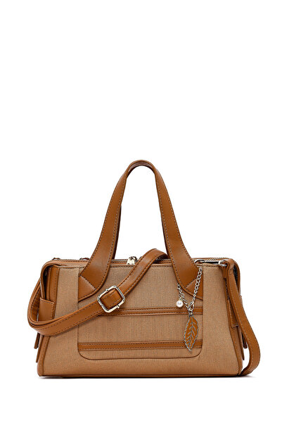 Derimod Women's Tan Long Strap Classic Shoulder Bag 25Sbd263214