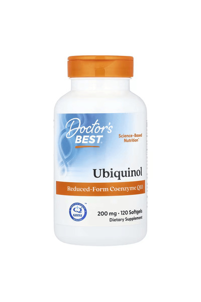 Doctor's Best Kaneka Ubiquinol Coenzyme Coq10 Q10 200 mg 120 Softgels