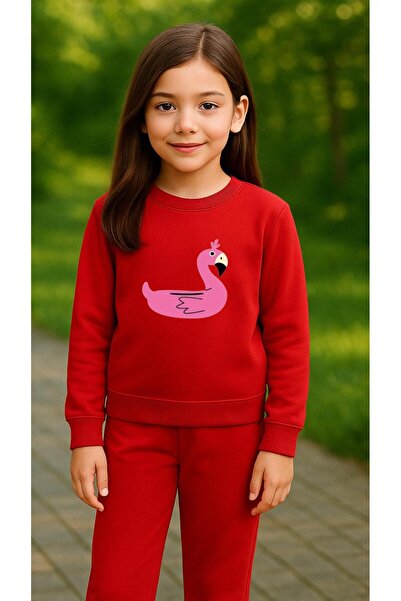 playwear Φούτερ Ομάδας ΡΟΖ ΠΑΠΙΑ με στάμπα για κορίτσια και αγόρια, με λαιμόκ...