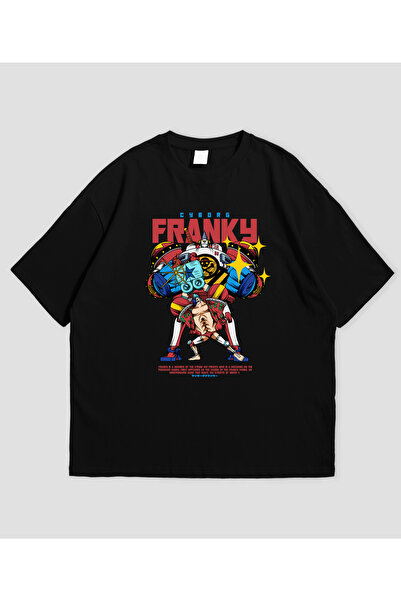 SVART WEAR One Piece Franky cu imprimeu supradimensionat Unisex tricou