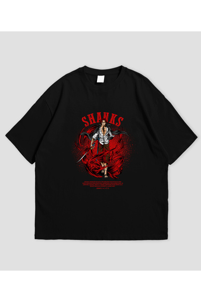 SVART WEAR تي شيرت ون بيس شانكس مطبوع قصة فضفاضة للجنسين