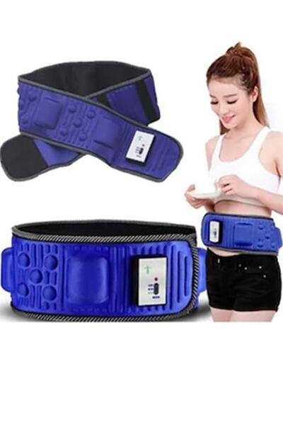 Byanes Mavi 5 Motorlu 7 Programlı Titreşimli Masaj Kemeri Göbek Eritme Aleti ...